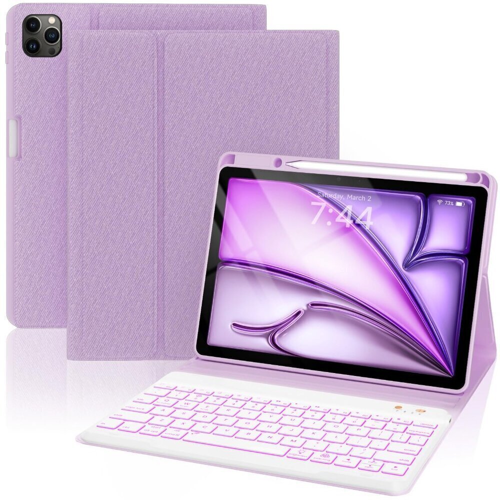 Wireless Keyboard Case for iPad Air & Pro 11" –  7-Color Backlit Keys (NIOB)